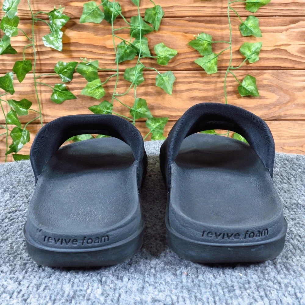 Nike Offcourt Slide Women Athletic Slide Sandals Size 8 Gym Recovery Black Black